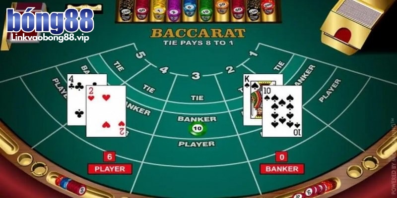 Nhiệm vụ của bạn là đặt tiền vào một trong ba cửa Baccarat